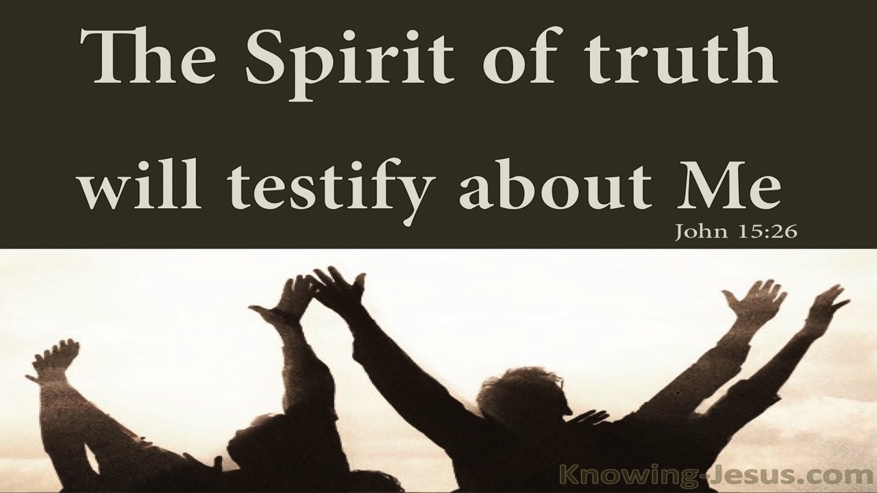 John 15:26 The Spirit Of Truth (brown)